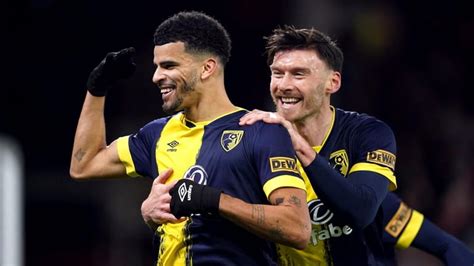 Solanke hat trick edges Bournemouth to win at 10-man Nottingham Forest